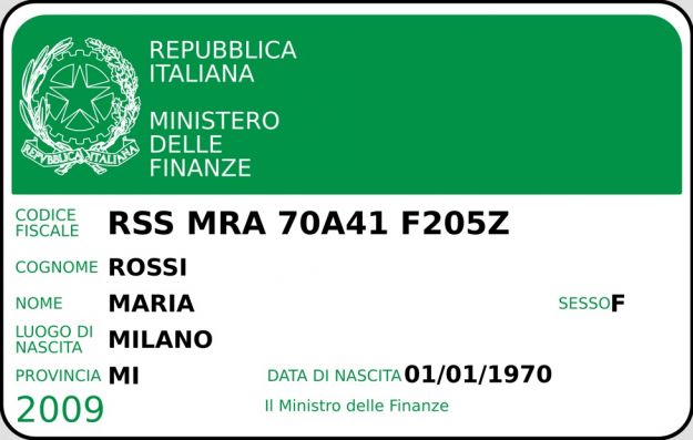 Struttura del Codice Fiscale e modalità di calcolo